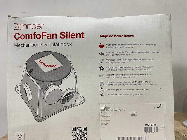 Zehnder - comfofan silent - mechanische ventilatie box - afbeelding 5 van  7