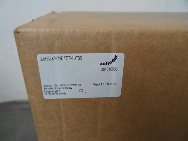 Zehnder - gdh 535 k - geluidsdemper - afbeelding 3 van  3