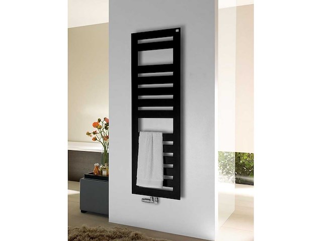 Zehnder - metropolitan spa - designradiator 60x175 cm mat zwart - afbeelding 2 van  2