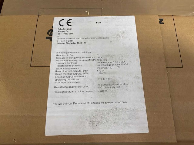 Zehnder charleston asv131 designradiator - afbeelding 5 van  5