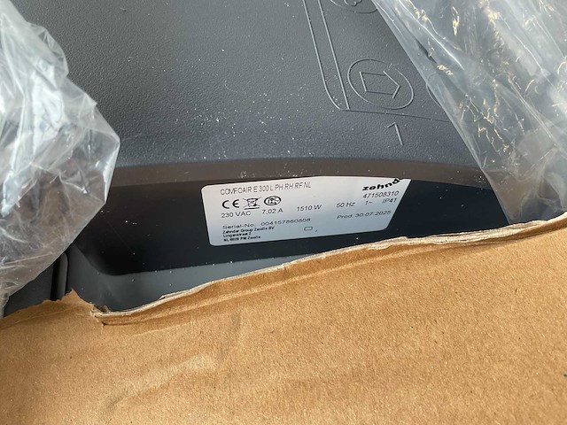 Zehnder comfoair e 300 l ph rh rf nl wtw-unit - afbeelding 2 van  4