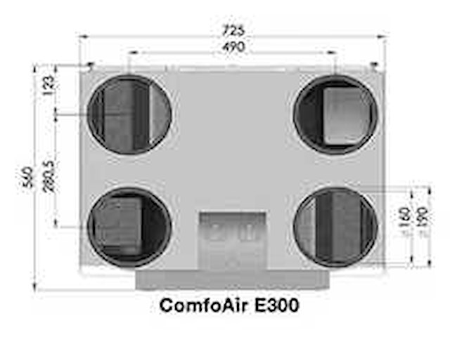Zehnder comfoair e300 l rf wtw-unit - afbeelding 2 van  3