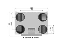 Zehnder comfoair e400 l p wtw-unit - afbeelding 3 van  5