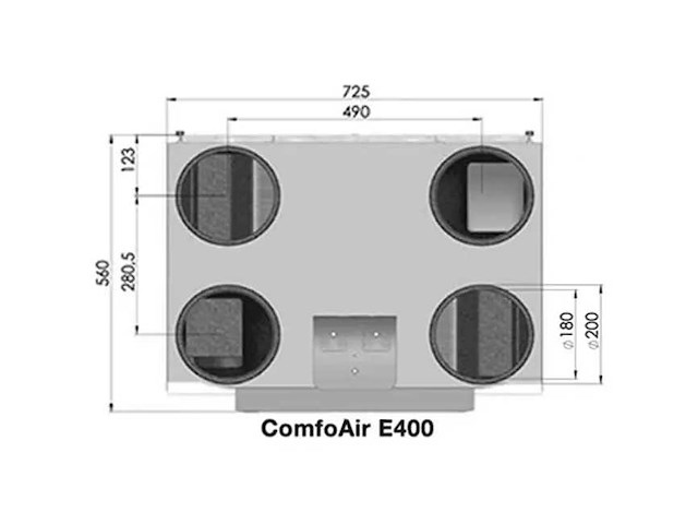 Zehnder comfoair e400 r p wtw-unit - afbeelding 3 van  5