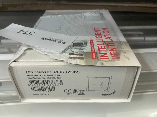 Zehnder rf67 co2 sensor - afbeelding 3 van  3