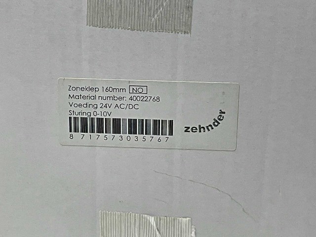 Zehnder zoneklep 160mm - afbeelding 5 van  5