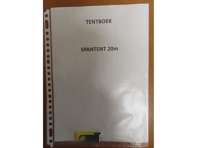 Zeil voor opslagspantent 20x45 - afbeelding 3 van  3