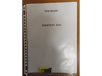 Zeil voor opslagspantent 20x45 - afbeelding 3 van  3