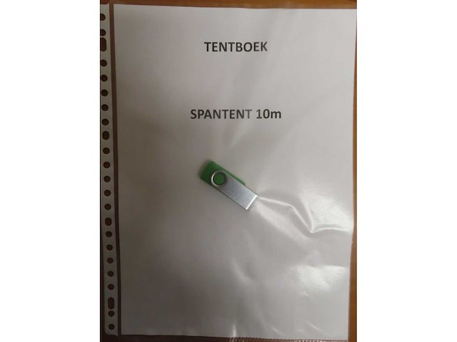 Zeil voor spantent 10x20 - afbeelding 2 van  2