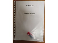 Zeil voor spantent 15x30 - afbeelding 1 van  1