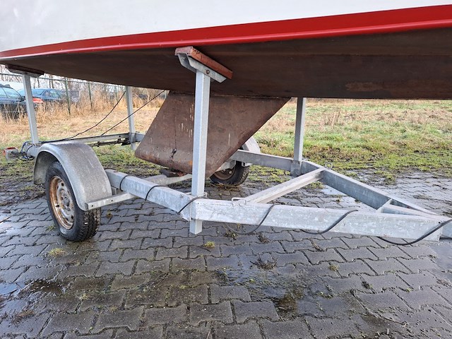 Zeilboot incl. trailer bruynzeel valk, bouwjaar ca 1940 - afbeelding 11 van  16