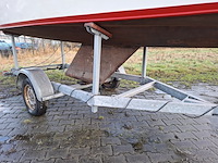 Zeilboot incl. trailer bruynzeel valk, bouwjaar ca 1940 - afbeelding 11 van  16
