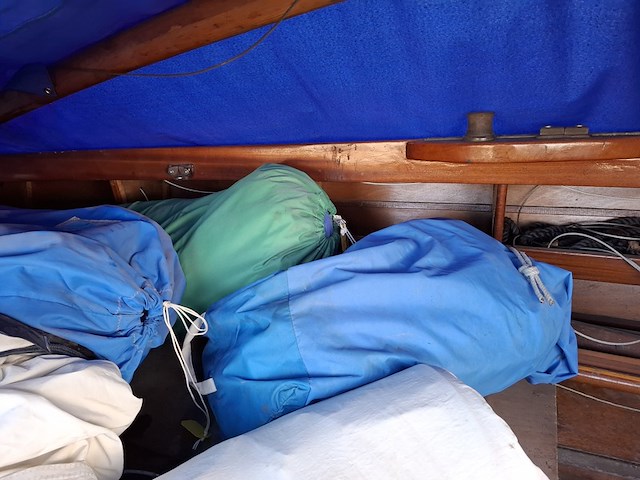 Zeilboot incl. trailer bruynzeel valk, bouwjaar ca 1940 - afbeelding 14 van  16