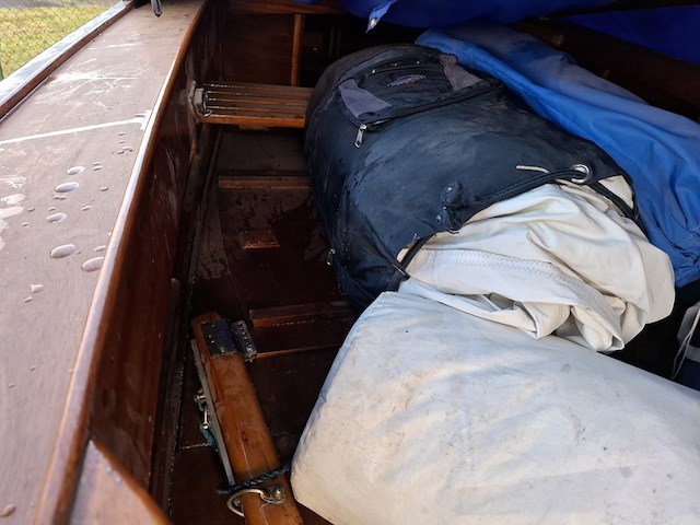 Zeilboot incl. trailer bruynzeel valk, bouwjaar ca 1940 - afbeelding 15 van  16