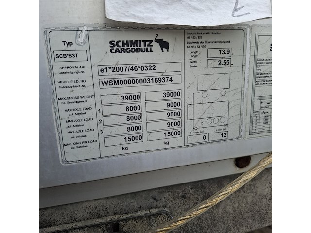Zeiltrailer, schmitz - afbeelding 25 van  29
