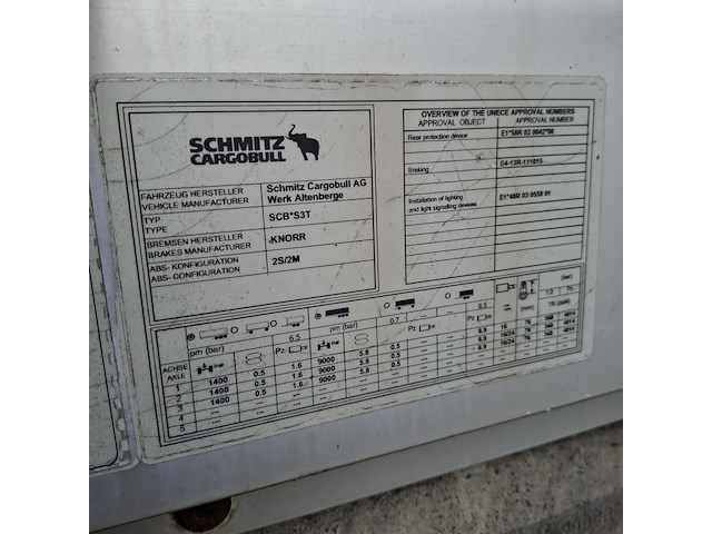 Zeiltrailer, schmitz - afbeelding 26 van  29