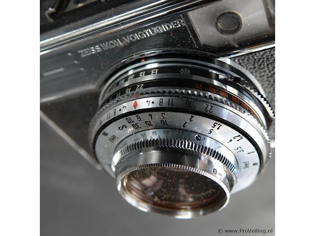 Zeiss ikon voigtländer vitessa 500 s analoge 35mm-camera te zijn, uitgerust met een prontor-sluiter en een vast objectief - afbeelding 7 van  7