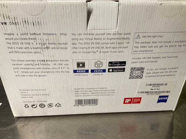 Zeiss virtual reality headset - afbeelding 3 van  3