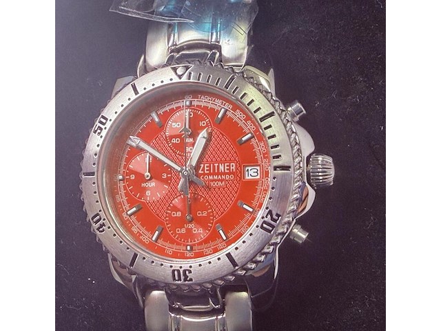 Zeitner commando chronograaf herenhorloge - afbeelding 1 van  5
