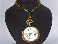 Zeldzaam driekleurig gouden zakhorloge - afbeelding 4 van  11