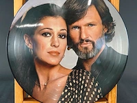 Zeldzame amerikaanse picture disc lp van het album natural act van het muzikale duo kris kristofferson en rita coolidge uit 1979, uitgebracht op a&m records (catalogusnummer pr-4690)