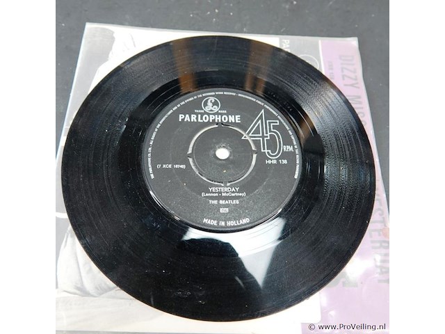 Zeldzame nederlandse 7-inch vinyl single van the beatles uit 1965 - afbeelding 3 van  4