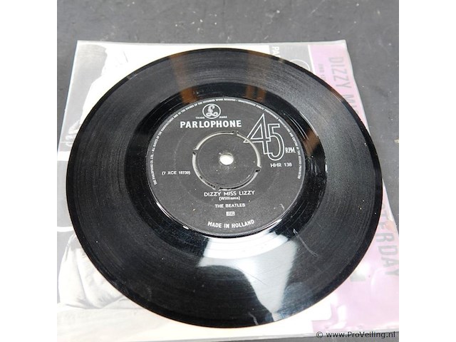 Zeldzame nederlandse 7-inch vinyl single van the beatles uit 1965 - afbeelding 4 van  4