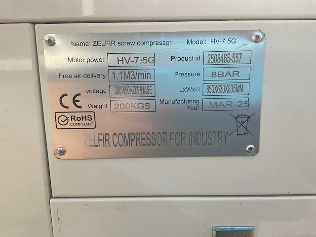 Zelfir screw compressor 300 schroefcompressor - afbeelding 23 van  25