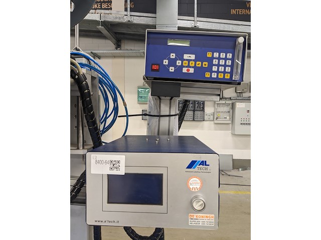 Zelfklevende etiketeer machine, altech, alritma, blauw, 2006 - afbeelding 7 van  13