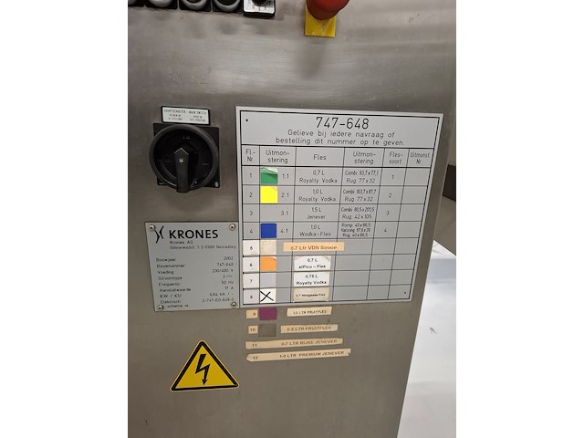 Zelfklevende etiketeer machine, krones, autocol 747-648, 2002 - afbeelding 29 van  39