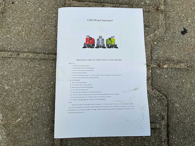 Zelfrijdende veegmachine - afbeelding 8 van  18