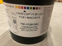 Zeller+gmelin uvaflex fcm led y581 emmer á 5kg led-uv flexodrukinkt (2x) - afbeelding 2 van  2