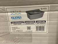Zelvo maximus 610 grijs wasbak (5x) - afbeelding 3 van  4