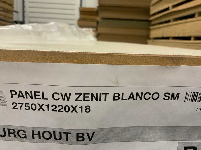 Zenit paneel blanco sm 2750x1220x18mm (19x) - afbeelding 5 van  6
