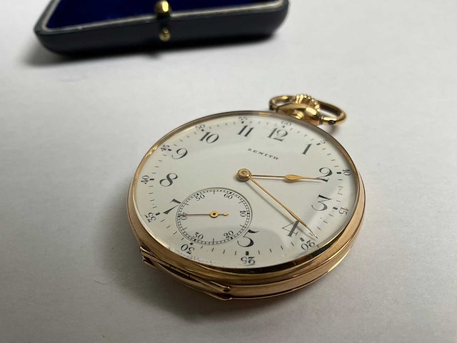 Zenith, 14k gouden zakhorloge - afbeelding 5 van  5