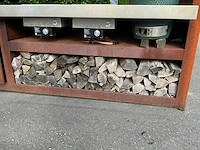 Zeno cortenstalen buitenkeuken en houtopslag - afbeelding 3 van  12