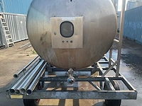 Zero rvs procestank/opslagtank op een aanhangwagen - afbeelding 4 van  6