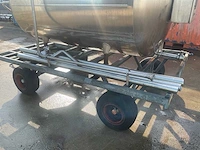 Zero rvs procestank/opslagtank op een aanhangwagen - afbeelding 6 van  6