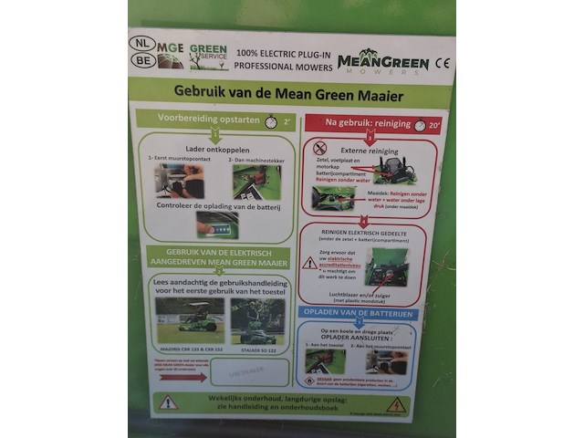 Zero turn cirkelmaaier, mean grean, majoris cxr 152, 2020 - afbeelding 8 van  18