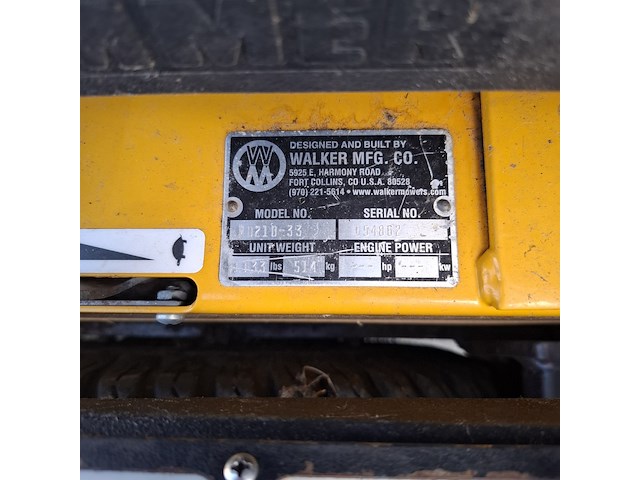 Zero turn frontmaaier, walker, d21d-33 - afbeelding 20 van  29