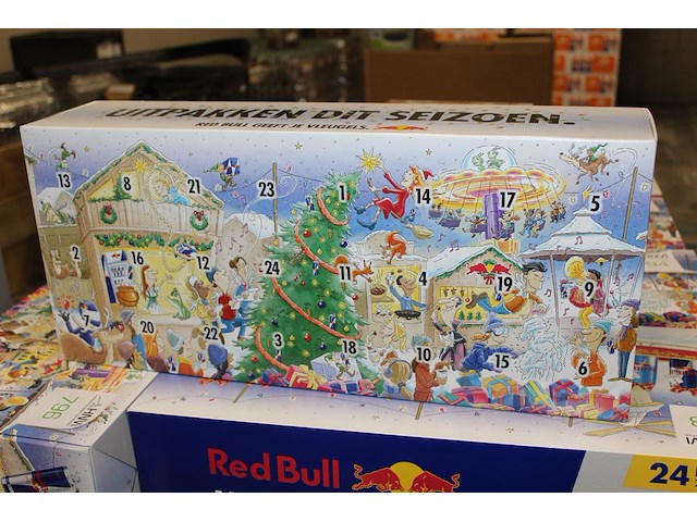Zes adventskalenders red bull 24x 250 ml. tht 6-2026. - afbeelding 3 van  4