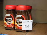 Zes bussen oploskoffie nescafe. - afbeelding 1 van  2