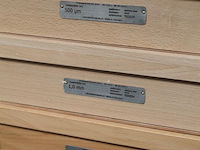 Zes controle-zeven met diverse maaswijdtes w.o. 500 um. - afbeelding 3 van  5