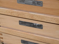 Zes controle-zeven met diverse maaswijdtes w.o. 500 um. - afbeelding 4 van  5