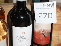 Zes diverse flessen wijn. - afbeelding 3 van  3