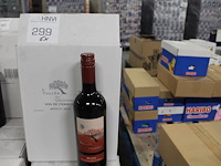 Zes dozen rode wijn cabernet sauvignon vallee des oliviers. 30 flessen. - afbeelding 1 van  3