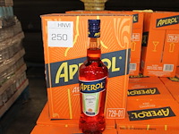 Zes flessen aperol. - afbeelding 1 van  2
