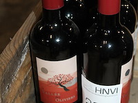 Zes flessen rode wijn merlot la vallee des oliviers. - afbeelding 2 van  2