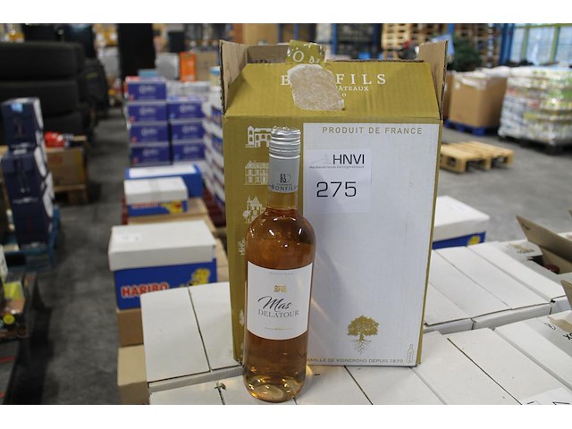 Zes flessen rose wijn mas delatour pays d'oc. - afbeelding 1 van  2