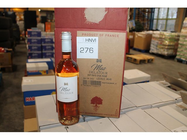 Zes flessen rose wijn mas delatour pays d'oc. - afbeelding 1 van  2